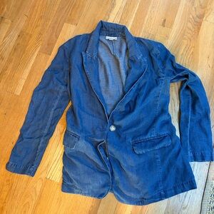 Lightweight Denim Blazer- XS